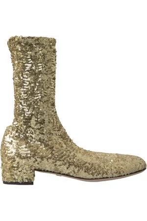 Dolce & Gabbana Buty, Kobieta, Żółty, 38 1/2 EU, Ankle Botki