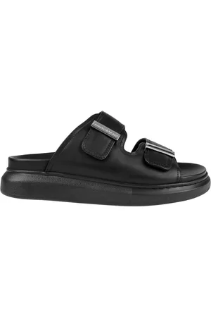 Alexander McQueen Buty, Kobieta, Czarny, 36 EU, Skórzane Sandały Queen