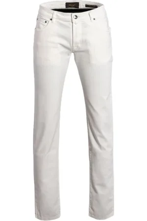MOORER Spodnie, Mężczyzna, Biały, W28, Trousers