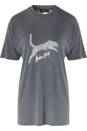 ANINE BING Koszulki, Kobieta, Szary, M, T-Shirts