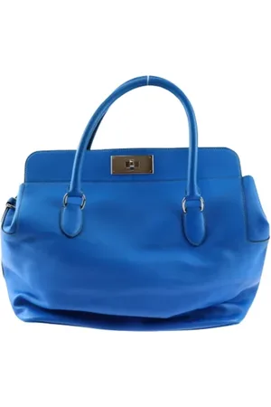 Hermès Pre-owned, Kobieta, Niebieski, ONE SIZE, Skóra, Pre-owned Skórzane torebki