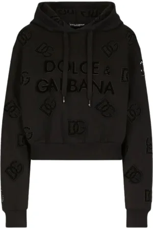 Dolce & Gabbana Bluzy, Kobieta, Czarny, XS, Swetry & Bluzy z kapturem