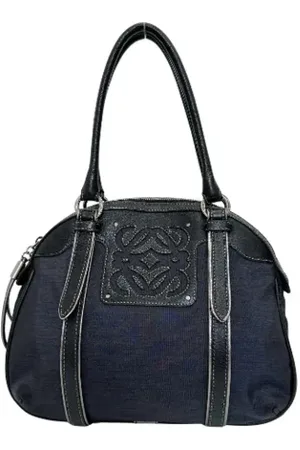 Loewe Pre-owned, Kobieta, Czarny, ONE SIZE, Nylon, Pre-owned Fabric shoulder-bags