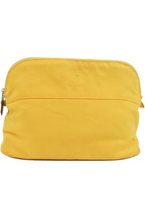 Hermès Pre-owned, Kobieta, Żółty, ONE SIZE, Bawełna, Pre-owned Cotton clutches