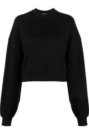 WARDROBE.NYC Swetry, Kobieta, Czarny, L, Sweter z okrągłym dekoltem