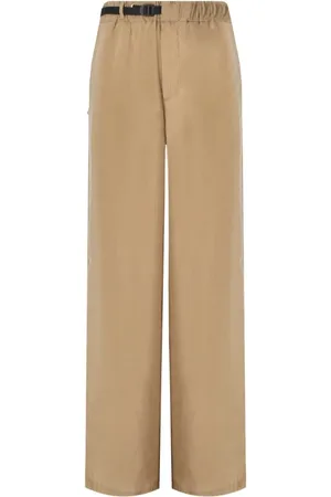 White Sand Spodnie, Kobieta, Beżowy, S, Wide Trousers