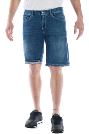 D.A. Daniele Alessandrini Szorty, Mężczyzna, Niebieski, W34, Denim, Klasyczne Jeansyy Denim