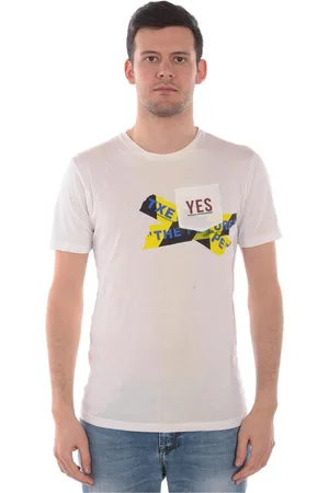 D.A. Daniele Alessandrini Koszulki, Mężczyzna, Biały, 2XL, Krzyżowanie na Podłodze Sweter