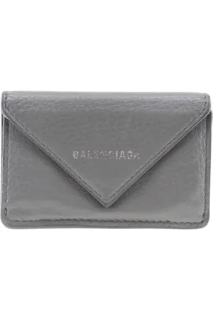Balenciaga Pre-owned, Kobieta, Szary, ONE SIZE, Skóra, Pre-owned skórzane portfele
