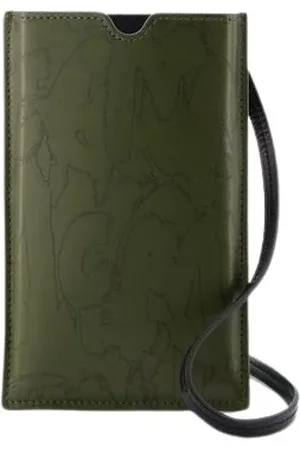 Alexander McQueen Akcesoria, Mężczyzna, Zielony, ONE SIZE, Nylon, Phone Accessories