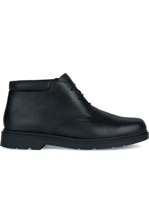 Geox Buty, Mężczyzna, Czarny, 43 EU, Len, Czarne Spherica EC1 Buty na kostkę