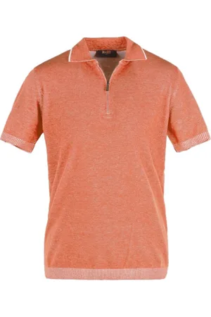 MOORER Koszulki, Mężczyzna, Pomarańczowy, 2XL, Knitwear