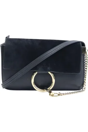 Chloé Pre-owned, Kobieta, Czarny, ONE SIZE, Zamsz, Pre-owned Suede shoulder-bags
