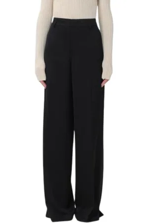 PT01 Spodnie, Kobieta, Czarny, M, Wide Trousers