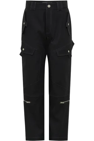 DION LEE Spodnie, Kobieta, Czarny, S, Tapered Trousers