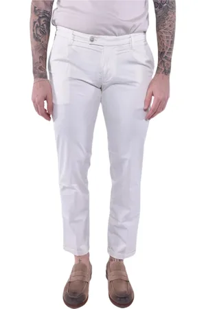 RE-HASH Spodnie, Mężczyzna, Biały, W34, Trousers