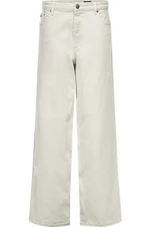 Adriano Goldschmied Jeansy, Kobieta, Biały, W28, Wide Trousers