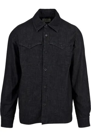 Aspesi Kurtki, Mężczyzna, Niebieski, M, Denim, Męska Kurtka Jeansyowa Jeansyowa Ce 51 G857