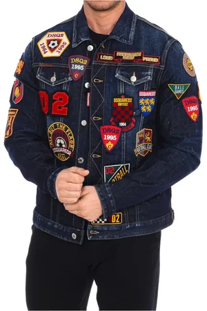 Dsquared2 Kurtki, Mężczyzna, Wielobarwność, L, Denim, Kurtka Jeansyowa