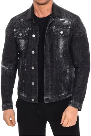 Dsquared2 Kurtki, Mężczyzna, Czarny, M, Denim, Kurtka Jeansyowa