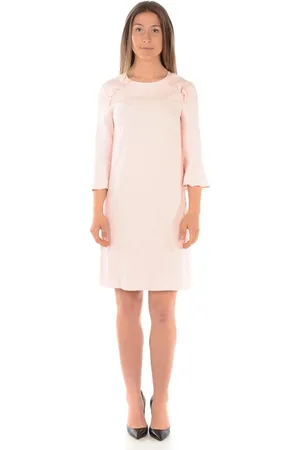 Liu Jo Sukienki, Kobieta, Różowy, M, Elegancka Czarna Sukienka
