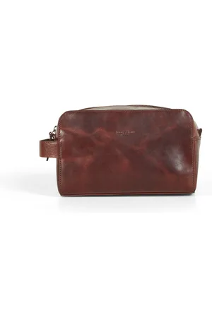 Howard London Torebki, Mężczyzna, brązowy, ONE SIZE, Skóra, Toilet Bags