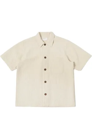 Universal Works Koszule, Mężczyzna, Beżowy, S, Short Sleeve Shirts