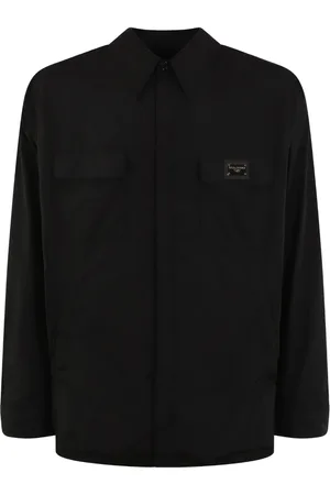 Dolce & Gabbana Koszule, Mężczyzna, Czarny, L, Czarne Buty Męskie Sicily