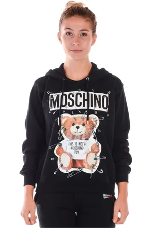 Moschino Bluzy, Kobieta, Czarny, 3XS, Bluzy z kapturem