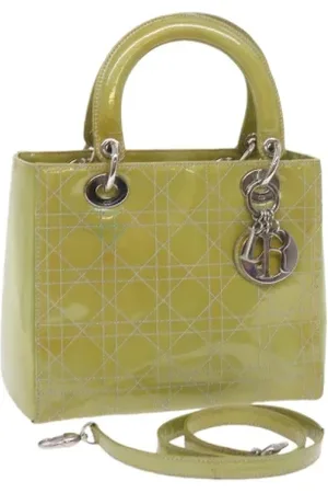 Dior Pre-owned, Kobieta, Zielony, ONE SIZE, Skóra, Pre-owned Skórzane torebki