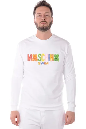 Moschino Bluzy, Mężczyzna, Biały, XS, Bluzy z kapturem