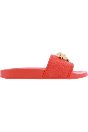 VERSACE Buty, Kobieta, Czerwony, 38 EU, Damskie Klapki Basenowe