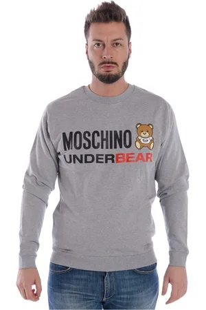 Moschino Bluzy, Mężczyzna, Szary, M, Bluzy z kapturem