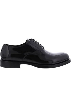 Dolce & Gabbana Buty, Mężczyzna, Czarny, 42 EU, Polerowane Derby Buty