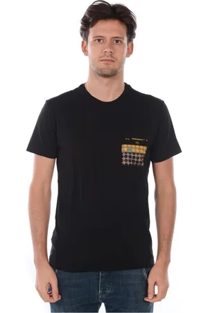 D.A. Daniele Alessandrini Koszulki, Mężczyzna, Czarny, M, Szwajcarski Styl Tee Sweatshirt