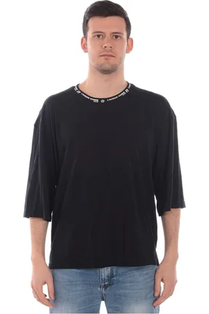 D.A. Daniele Alessandrini Koszulki, Mężczyzna, Czarny, S, T-shirt w paski