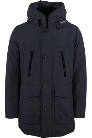 Woolrich Płaszcze, Mężczyzna, Niebieski, XL, Niebieska Arctic Parka Evolution