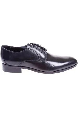 D.A. Daniele Alessandrini Buty, Mężczyzna, Czarny, 43 EU, Skóra, Czarne Buty Derby Skóra