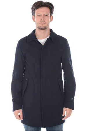 D.A. Daniele Alessandrini Płaszcze, Mężczyzna, Niebieski, L, Kurtka Coat Cappotto FLR