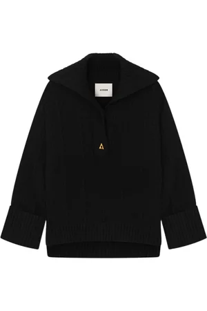 AERON Swetry, Kobieta, Czarny, L, Len, Knitwear