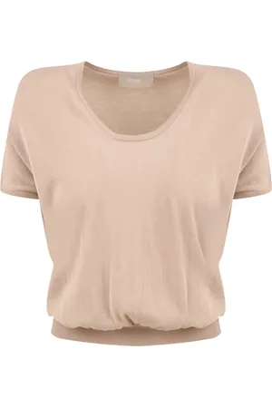 DRUMOHR Koszulki, Kobieta, Beżowy, S, Beżowy T-shirt i Polo Kolekcja