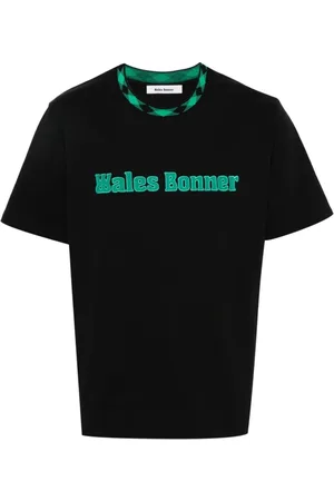 WALES BONNER Koszulki, Mężczyzna, Czarny, S, T-Shirts