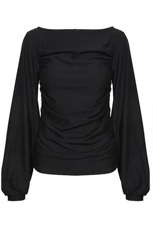 Gestuz Bluzki, Kobieta, Czarny, S, Len, Blouses