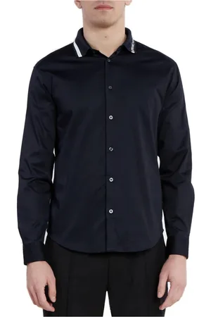 Armani Exchange Koszule, Mężczyzna, Niebieski, S, Shirts