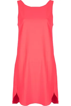Armani Exchange Sukienki, Kobieta, Różowy, L, Sukienka Letnia