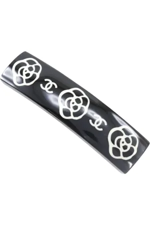 CHANEL Pre-owned, Kobieta, Czarny, ONE SIZE, Pre-owned Plastic hair-accessories