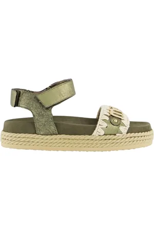 Mou Buty, Kobieta, Zielony, 36 EU, Flat Sandals