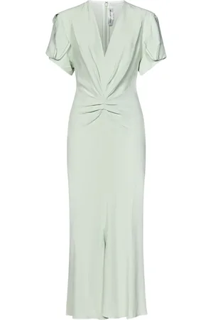 Victoria Beckham Sukienki, Kobieta, Zielony, M, Maxi Sukienki