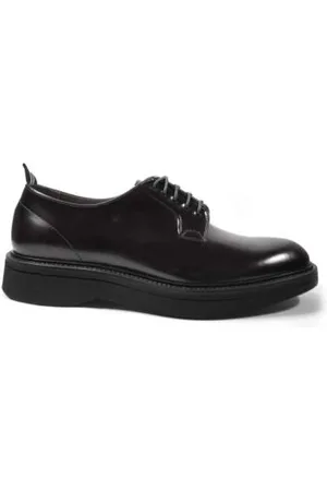 Green george Buty, Mężczyzna, Czarny, 40 EU, Czarne Buty Derby z Vitello Made in Italy