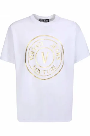 VERSACE Koszulki, Mężczyzna, Biały, M, T-Shirts
